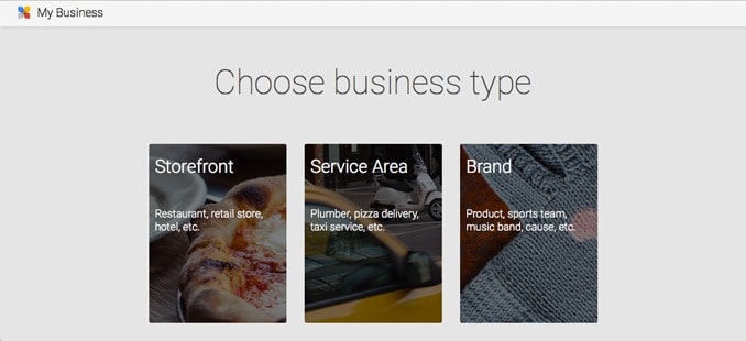 Choose the right business type in Google+