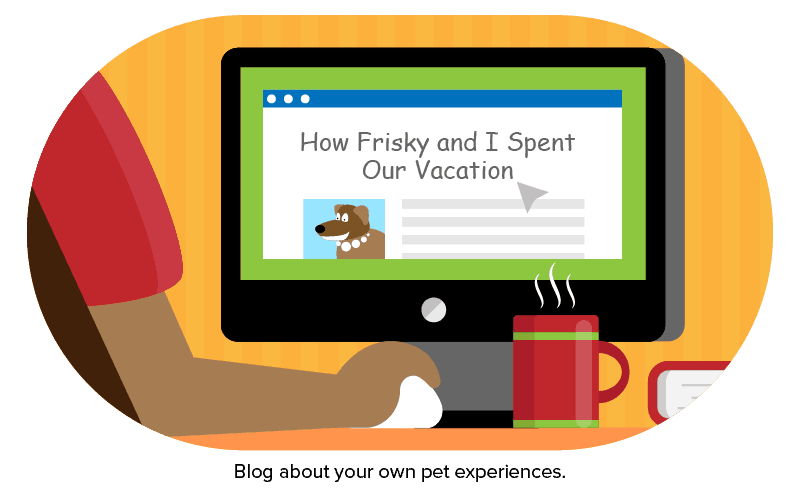 Blog about your own pet experiences